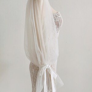 Wedding Dress Sleeves Detachable, Long Sleeves Detachable Bridal, Add On Bridal Sleeves, Custom Wedding Sleeves, Custom Sleeves / code 281 image 10