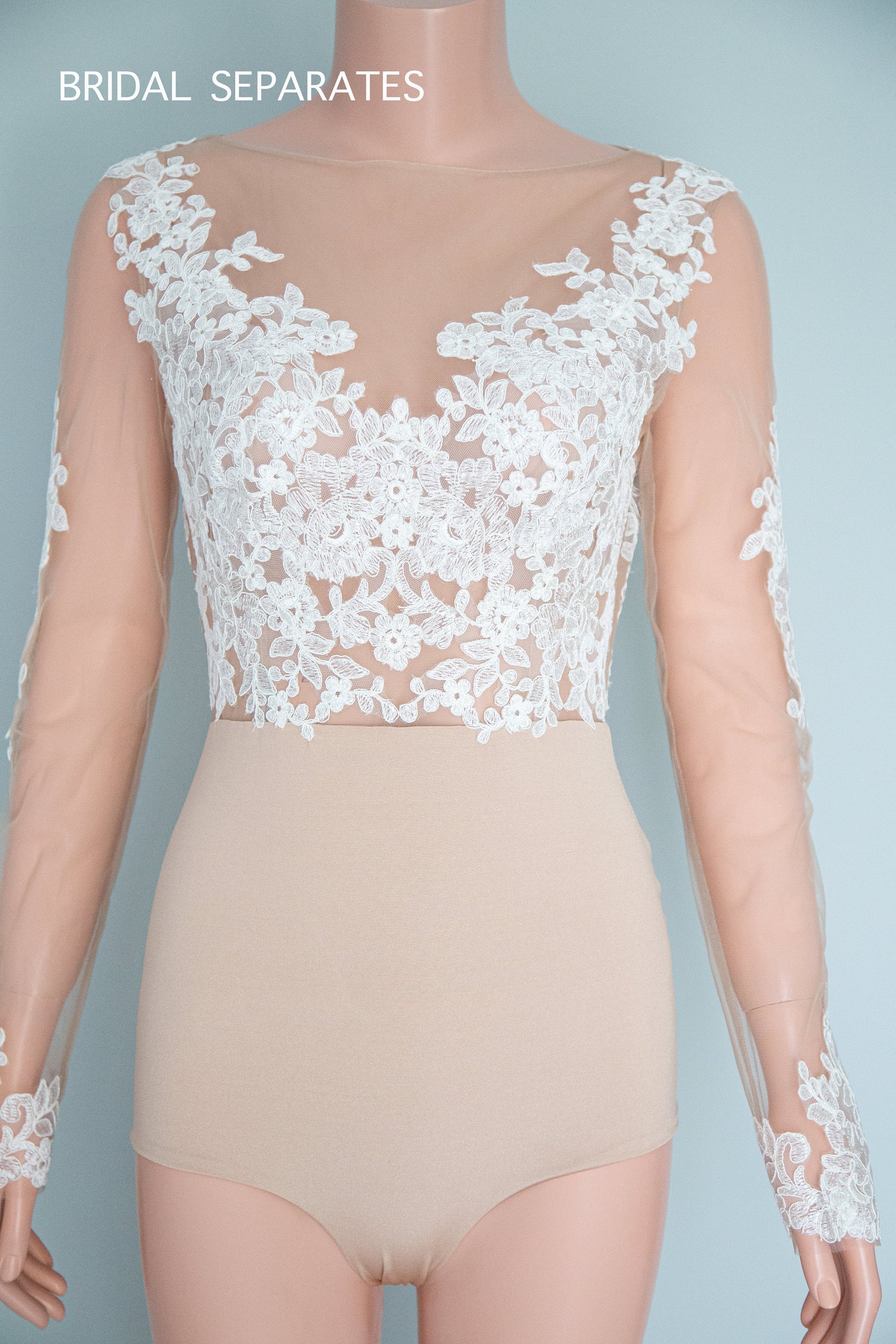 Lace Bridal Bodysuit Long Sleeve Bridal Bodysuit Wedding Etsy
