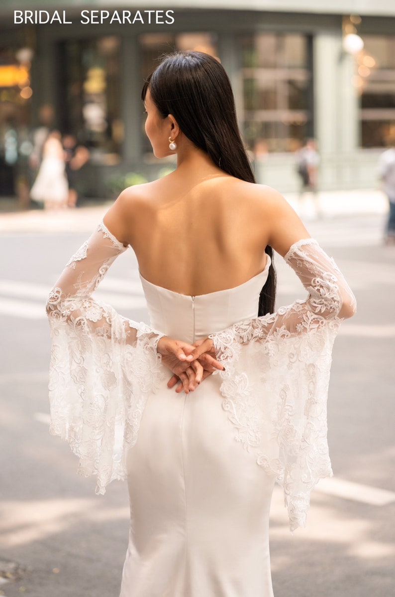 Detachable Bridal Sleeves Removable Wedding Dress Sleeves Etsy