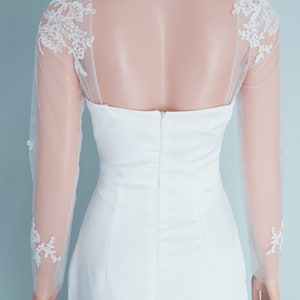 Detachable Bridal Long Sleeves, Detachable Wedding Dress Long Sleeves, Detachable Bridal Sleeves, Wedding Sleeve Attachable / "Sleeves 250" image 2