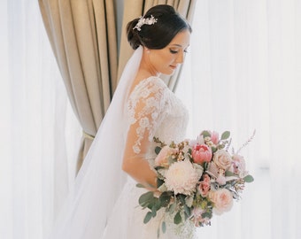 Detachable Bridal Long Sleeves, Detachable Wedding Sleeves, Wedding Dress Sleeves Removable, Lace Bridal Sleeves/ Sleeves 225