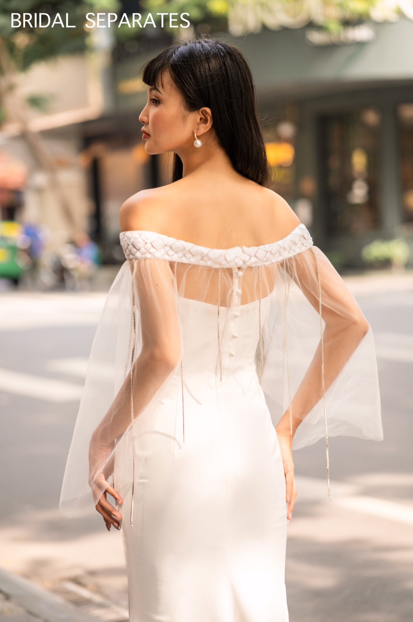 Bridal Capelet Bridal Dress Cover Up Embellished Bridal Etsy