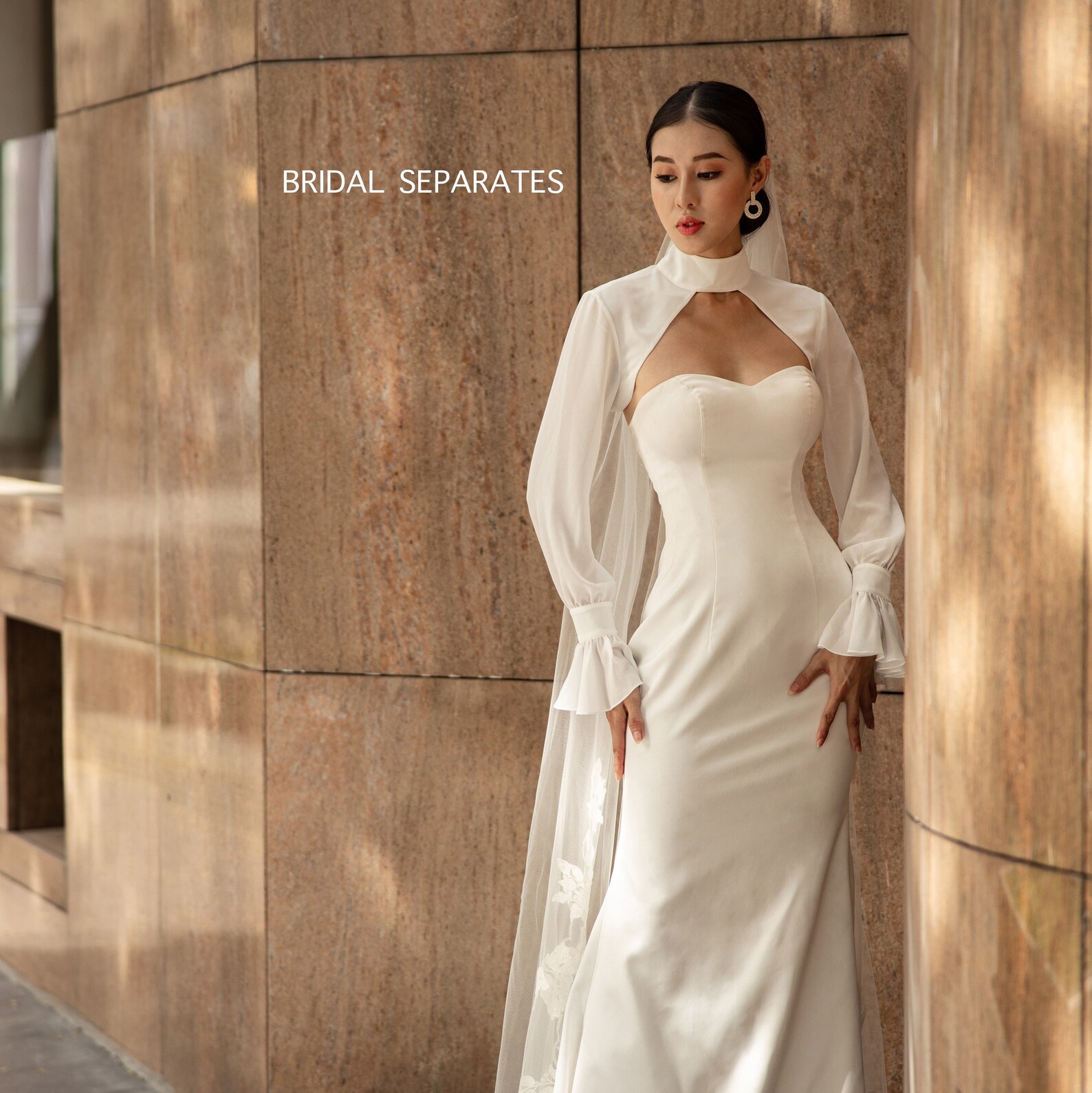 Long Sleeves Bridal Bolero Long Sleeves Wedding Bolero Etsy