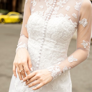 Wedding Dress Lace Overlay, Bridal Dress Lace Overlay, Wedding Dress