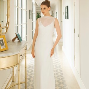 ivory rehearsal dinner dress ZAPAKA Women Simple Wedding A Line V Neck Engagement Dress, Ivory / US12 rehearsal dinner party Ivory Rehearsal Dinner Dress -