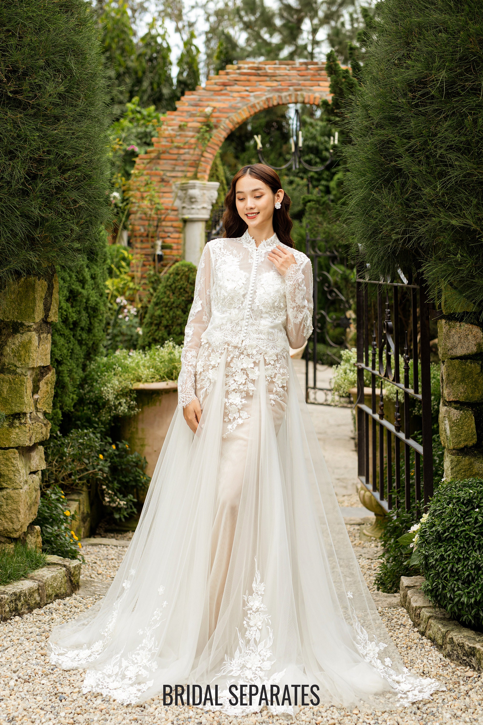 wedding dress topper long sleeve wedding dress topper, lace top for wedding dress  Tulip Bridal