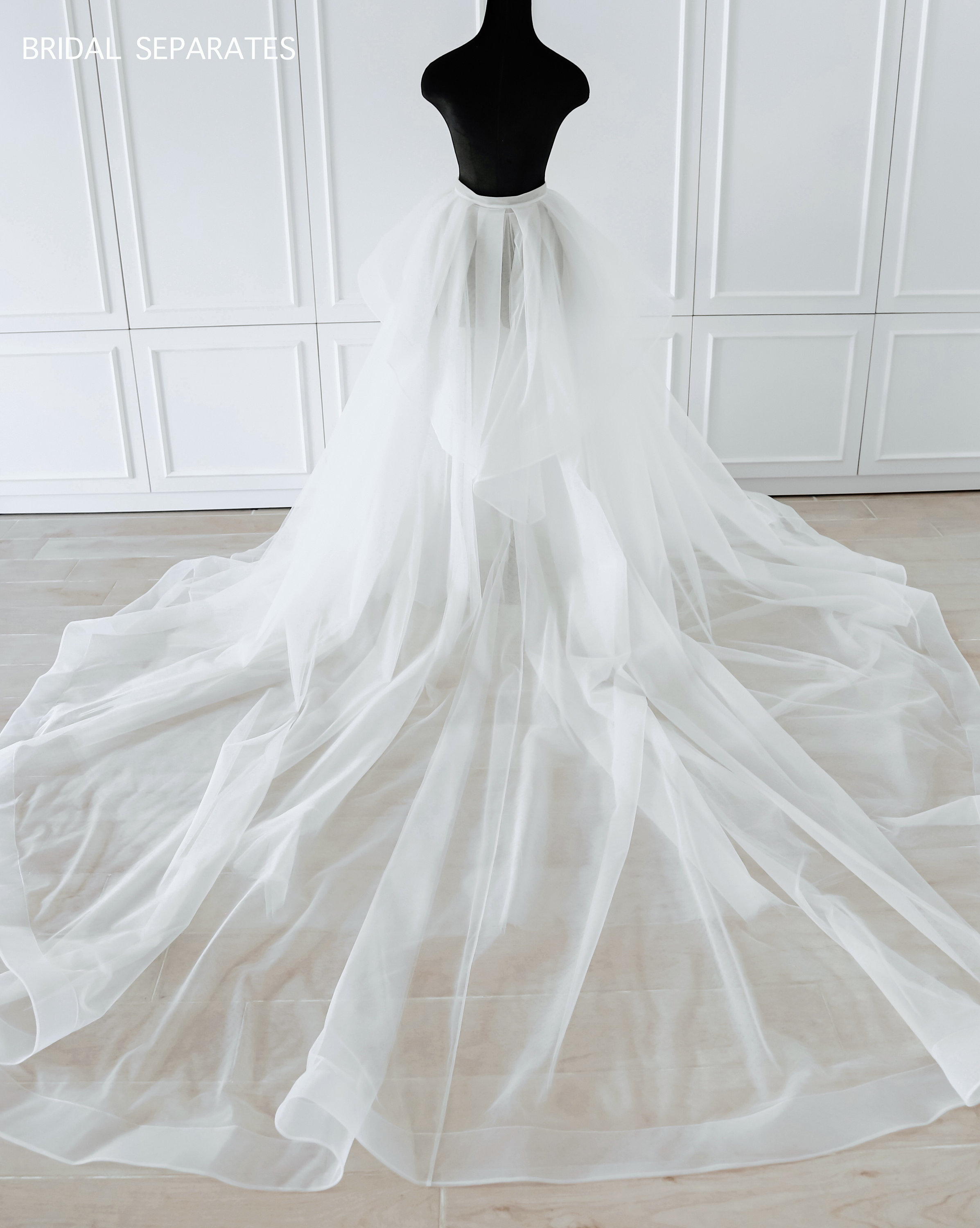 Detachable Wedding Dress Over Skirt Detachable Bridal Over Skirt