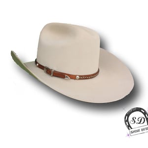 Western Leather and Horse Hair Hatband