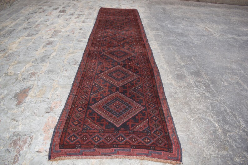Size;- 2 X 8.10 Feet Mushkwani Rug Any Room D\u00e9cor Rug Afghan Vintage Traditional D\u00e9cor Runner Wool Rug Tropical Rug.