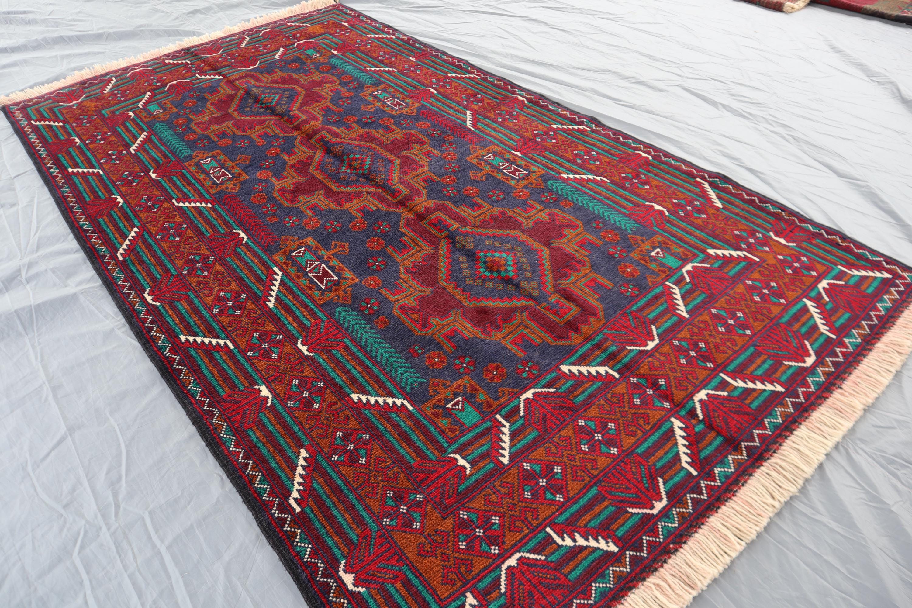 バルーチデザイン ウールラグ 赤 59x46 バルーチデザイン ウールラグ 赤 59x46 バルーチデザイン ウールラグ