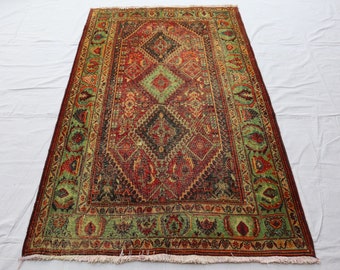 ヴィンテージの風格。アフガニスタン。トライバルラグ 84x135 cm