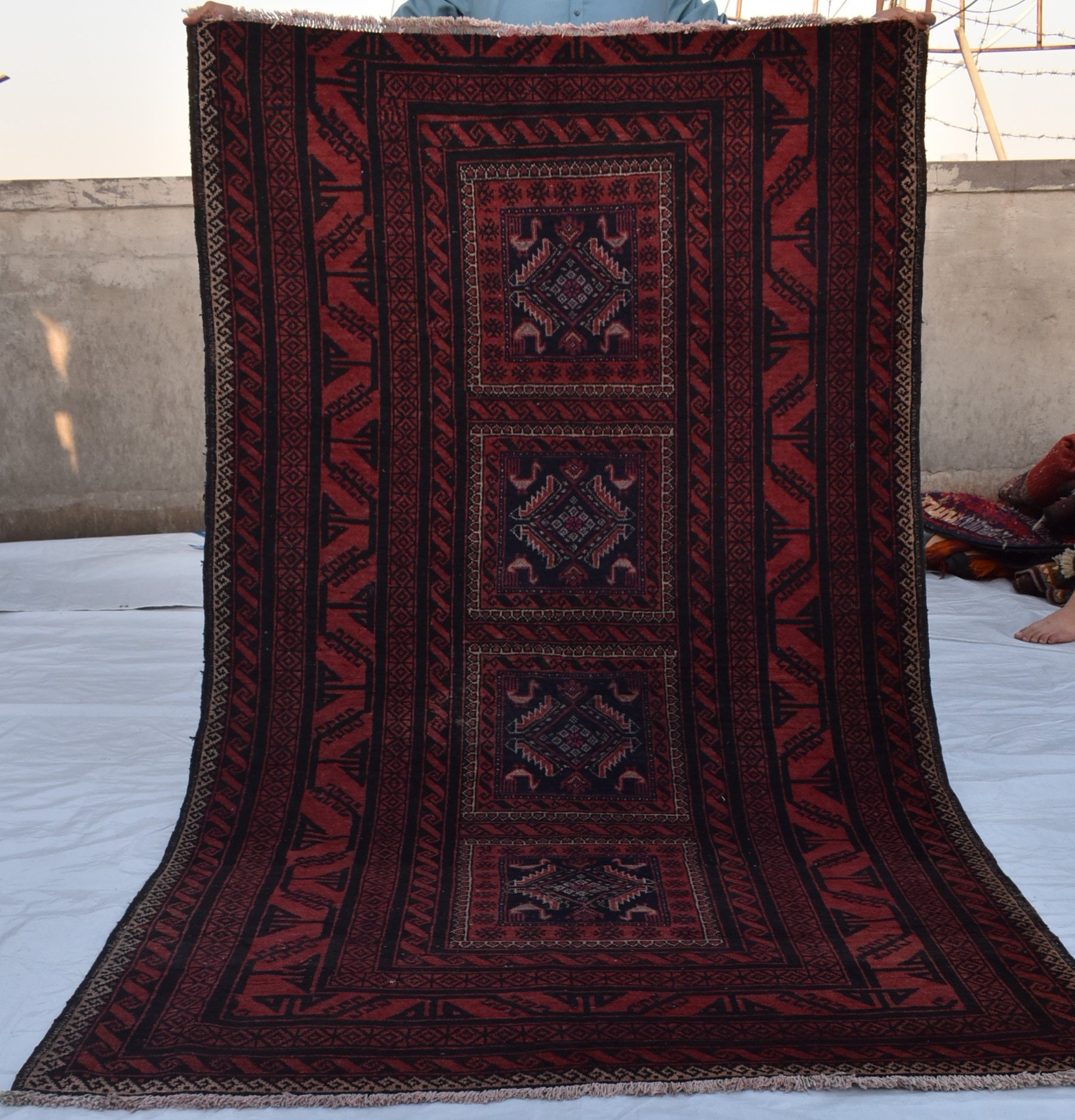 Vintage Turkish Rug 4.7 x 3 Ft Antique Qasqai Rug Vintage Afghan Rug Tribal Area Rug Sheraz Rug Free Shipping Hnad Knotted Wool Rug