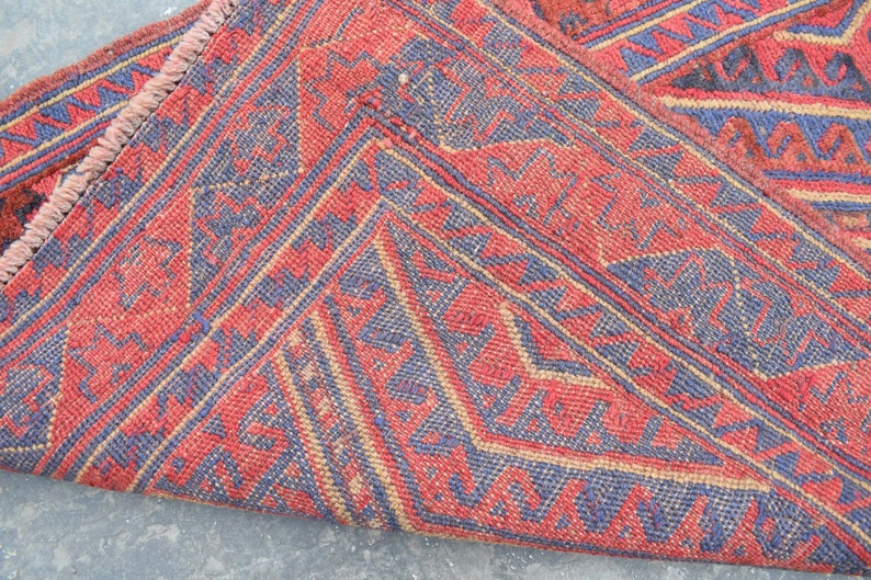Gorgeous Mushwani Runner Tribal Rug Any Room D\u00e9cor Rug Wool Rug Size; 78 x 378 Tropical Rug CM