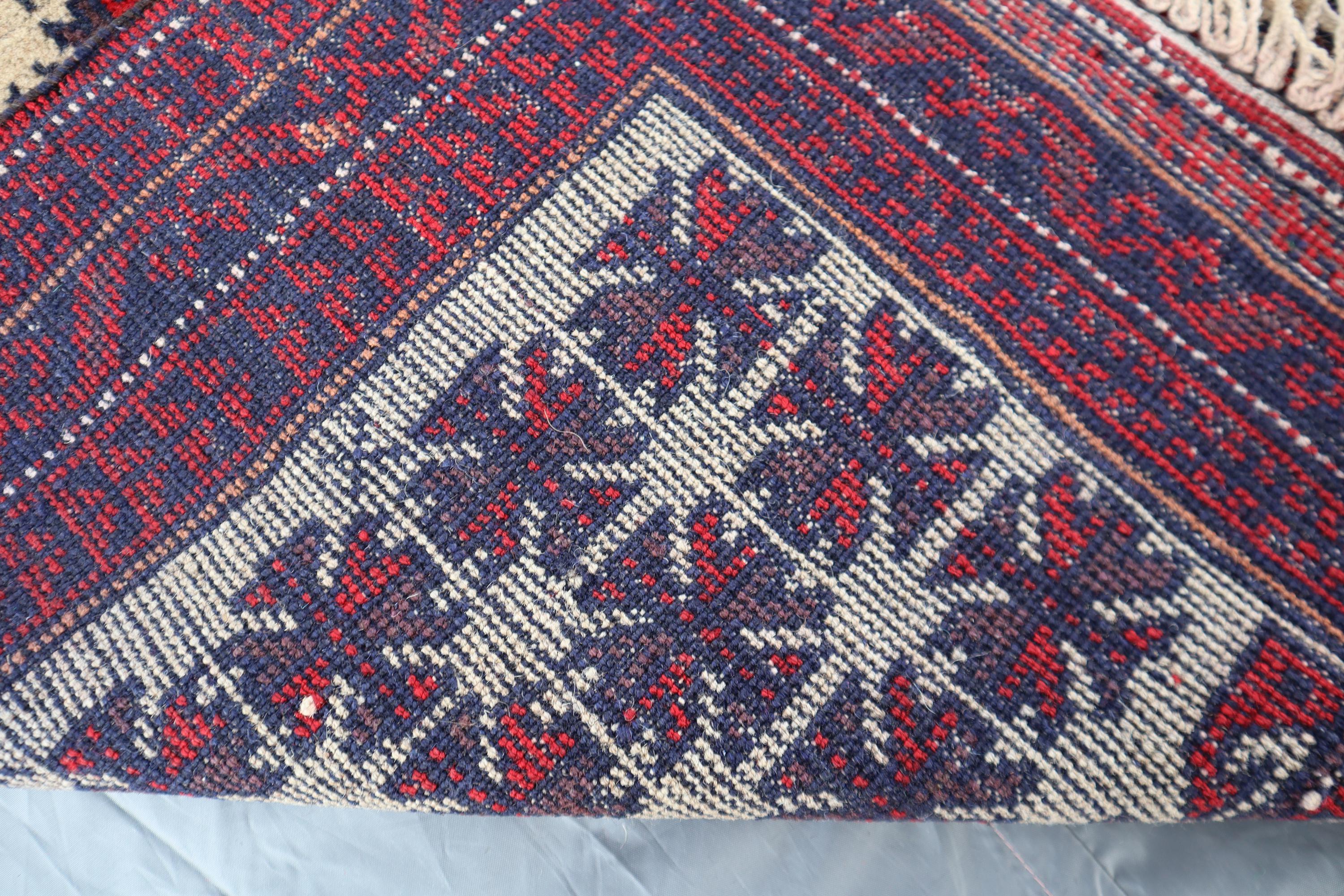 3x5 ヴィンテージ アフガニスタン 祈祷用ラグ - 部族遊牧民ウール ラグ