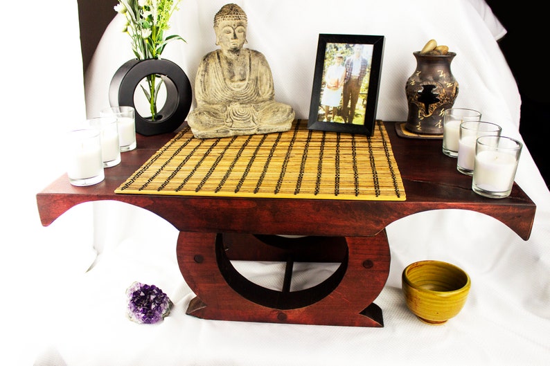 Large Meditation Altar Statue Riser Stand Buddhist Pagan Wicca Shrine
