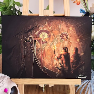Impression d'art FE3H | secrets découverts | Fire Emblem : Three Houses Fanart de Felix et Ashe