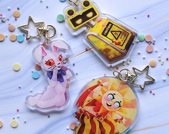 FNAF acrylic charms | Set Three: Party at the Pizzaplex | Five Nights at Freddy's