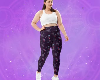 NITW Women's Plus-Size Constellation Leggings | Night in the Woods | Print on Demand