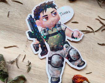 S.T.A.R.S. ロゴ 3.5x4インチ ビニールデカール 耐水性/耐候性 バイオ