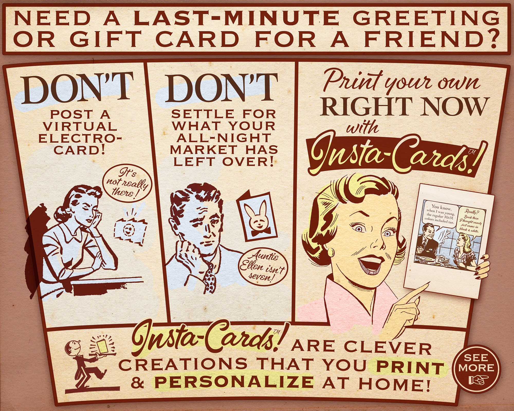 Instacard Printable Greeting Card Love JOY Etsy