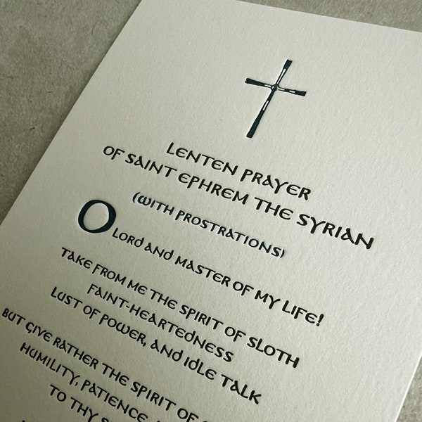 lenten prayer of saint ephrem the syrian