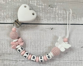 Pacifier chain with name girl