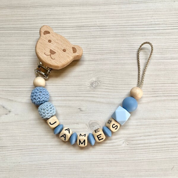 Pacifier chain with name