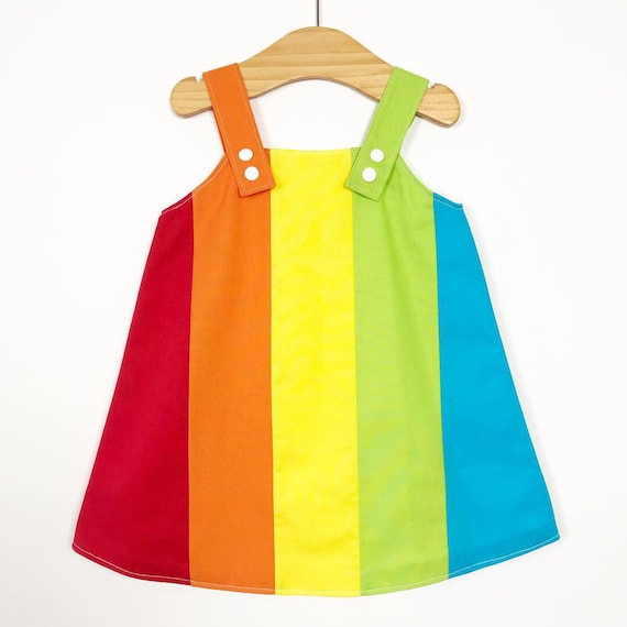 rainbow pinafore