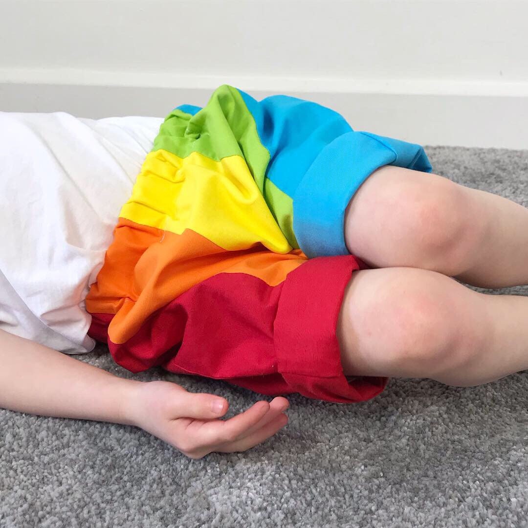 Rainbow Shorts / Colourful / Bright / Rainbow Etsy UK