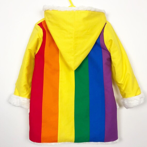 Rainbow Coat Colourful bright jacket Etsy Singapore