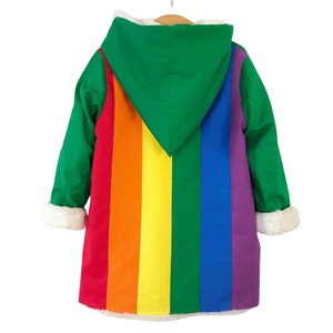Rainbow coat / colourful /bright /jacket