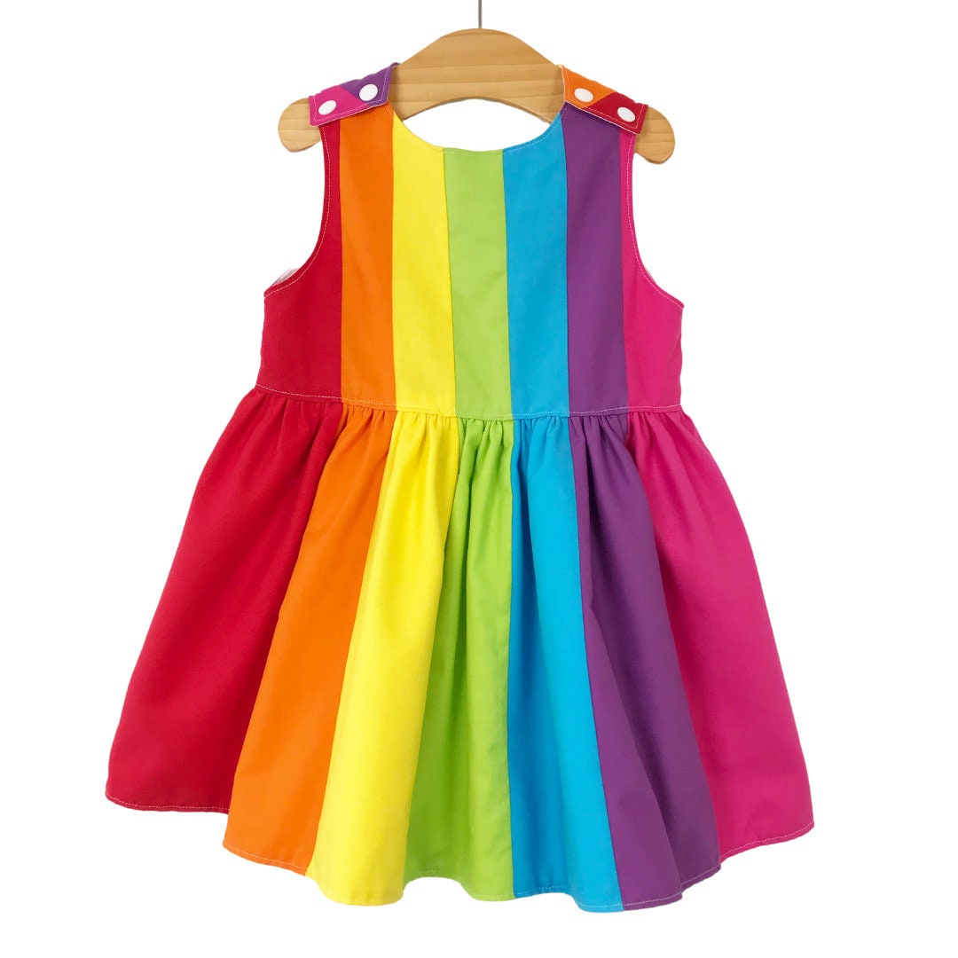 Rainbow Party Dress Etsy UK