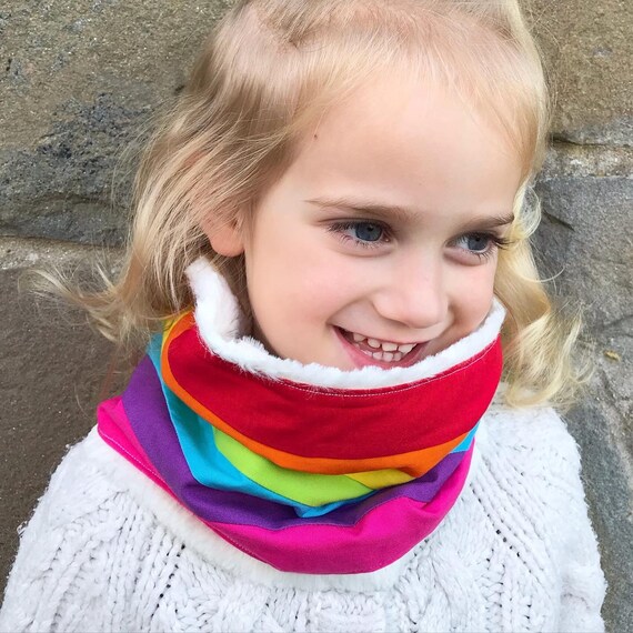 rainbow neck scarf