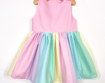Pastel Rainbow Dress | Etsy