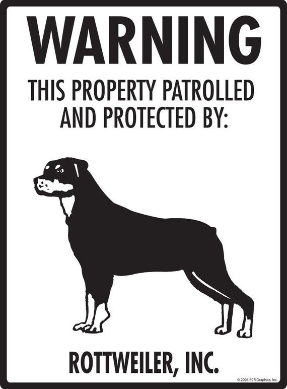 beware of rottweiler