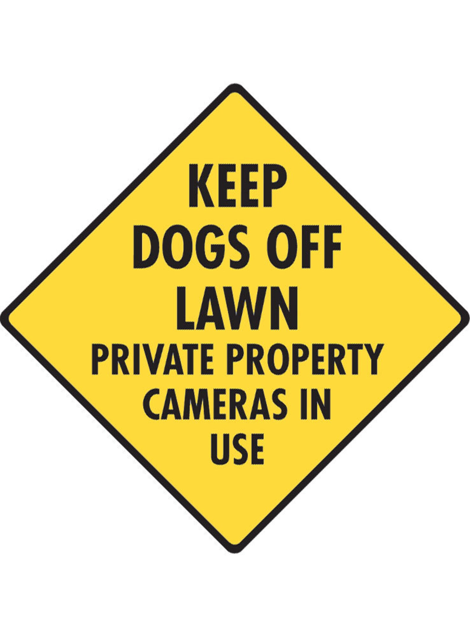 Keep Dogs Off Lawn Private Property Aluminum Sign Etsy