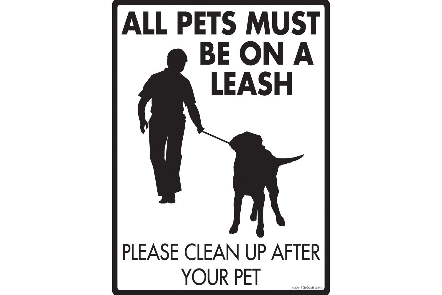 Potty Area Sign All Pets Must Be on A Leash Clean After Pet Yard Exterior Rust Free Aluminum Sign Weatherproof UV Protected 9 X 12 Etsy