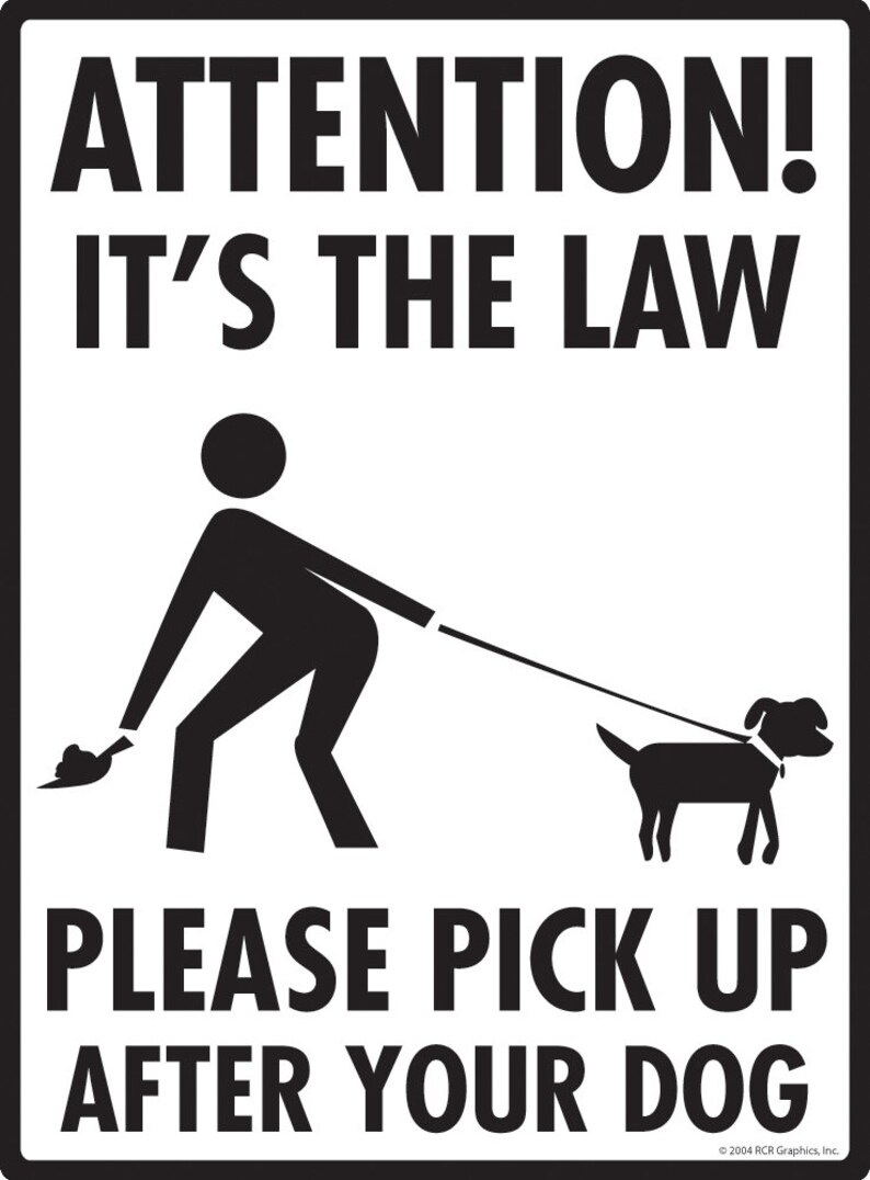 Attention It s The Law Please Pick Up After Your Dog Etsy Australia attention-it-s-the-law-please-pick-up-after-your-dog-etsy-australia