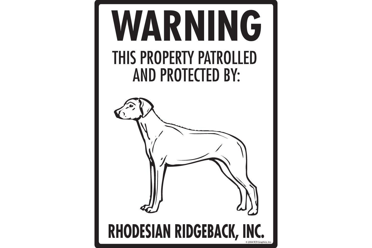 Adesivo per finestrino auto - Rhodesian Ridgeback a bordo - Cartello con cane leone africano - V01