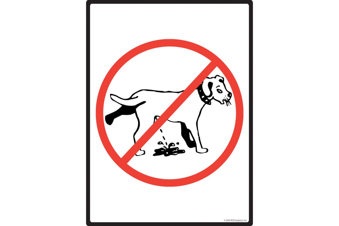 No Pooping No Peeing Dog Sign – Keep Off Grass Yard Sign, Double-Sided 15x9.5 Inches, Rust-Free Aluminum – Weatherproof, Easy To Mount (Black & Gold)