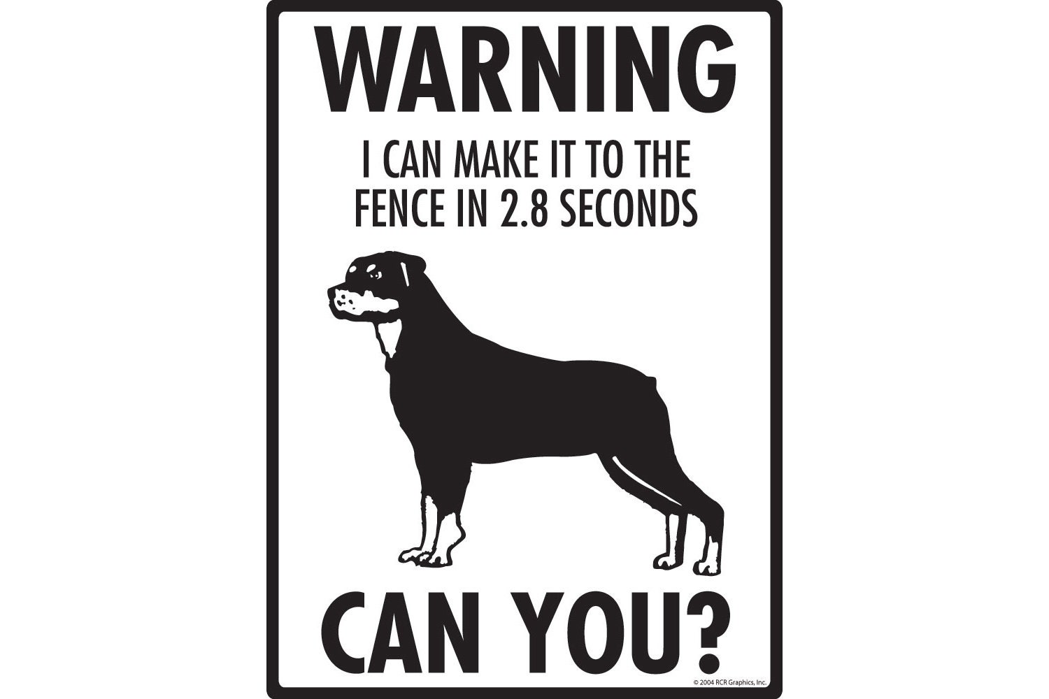 Warning! Rottweiler - Property Protected and Beware Aluminum Dog Sign ...