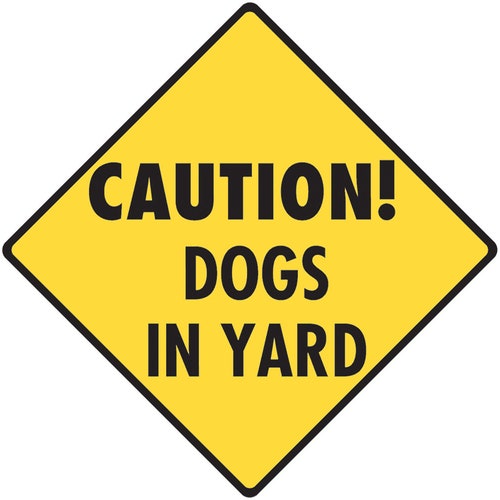 Caution Dog in Yard Please Close Gate Aluminum Dog Sign or Etsy