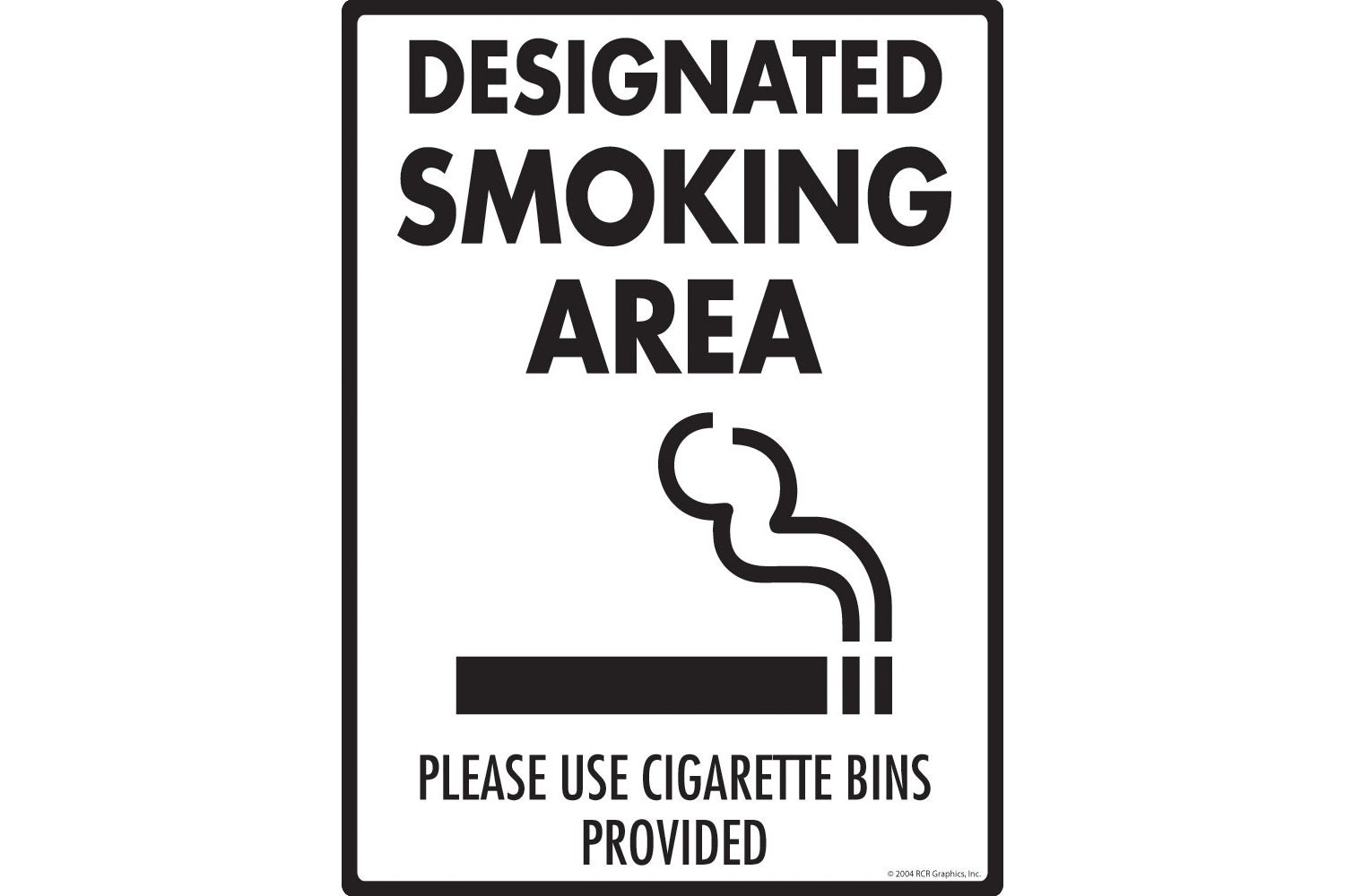 Designated Smoking Area Sign (9