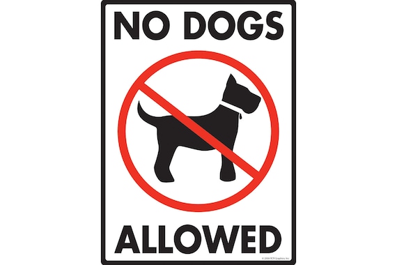 No Dogs Allowed Yard Exterior Rust Free Dogs Not Allowed Aluminum