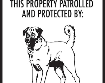 Warning German Shepherd Property Protected and Beware | Etsy