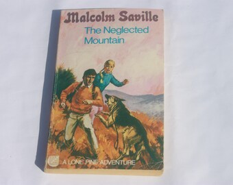 Vintage kinderpaperback Negellected Mountain Malcolm Saville Lone Pine Adventure, kinderboeken, avonturenverhalen, Shropshire