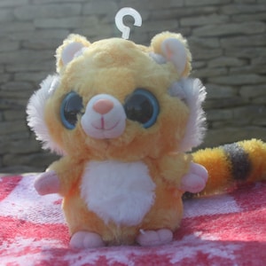 Aurora World Yoo Hoo & Friends plush toy, Hapee Lessser Panda, orange white, plushie, companion toys, soft toys, stuffed toys, pandas