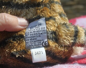 Jellycat Plush Toy Small Pickles Tiger J471, 7.5