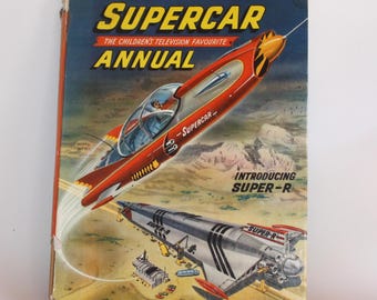 Vintage children's Supercar annual 1963, children's science fiction television