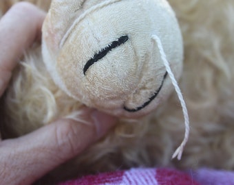 ヴィンテージの大型メリーソート ライオン パジャマ ケース、1950 年代